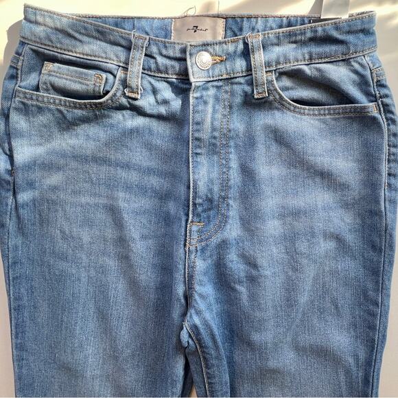 Womens 7 For All Mankind Jeans Flare bottom Vintage Y2K, High-Rise Bootcut Jeans - Picture 4 of 13